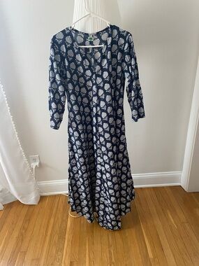 Navy Blue Printed kaftan